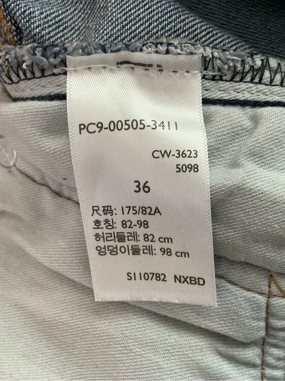 Levi's 505 Dark Blue Denim Cutoff Shorts Size 36